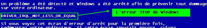 DRIVER_IRQL_NOT_LESS_OR_EQUAL